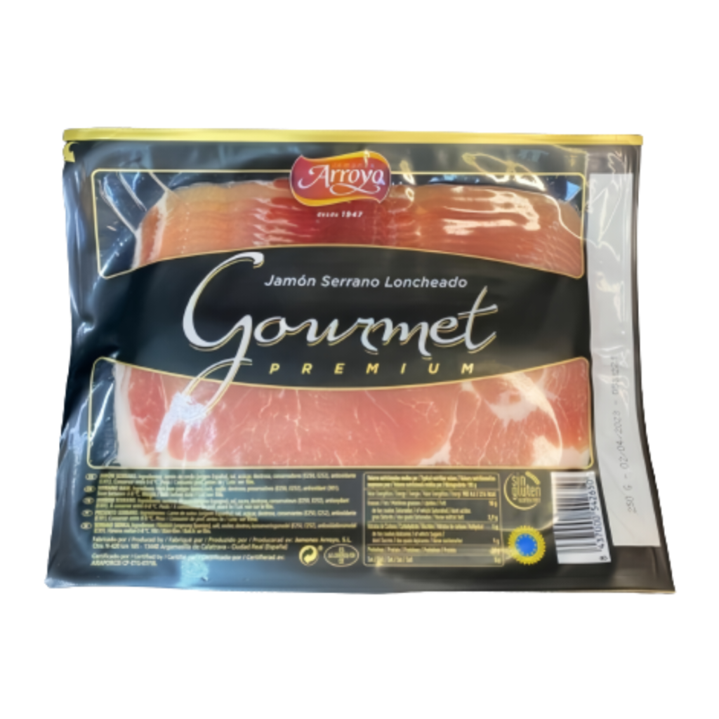 Хамон Arroyo Jamon Serrano Gourmet нарізка 150г Хамон Arroyo Jamon Serrano Gourmet нарізка 150г
