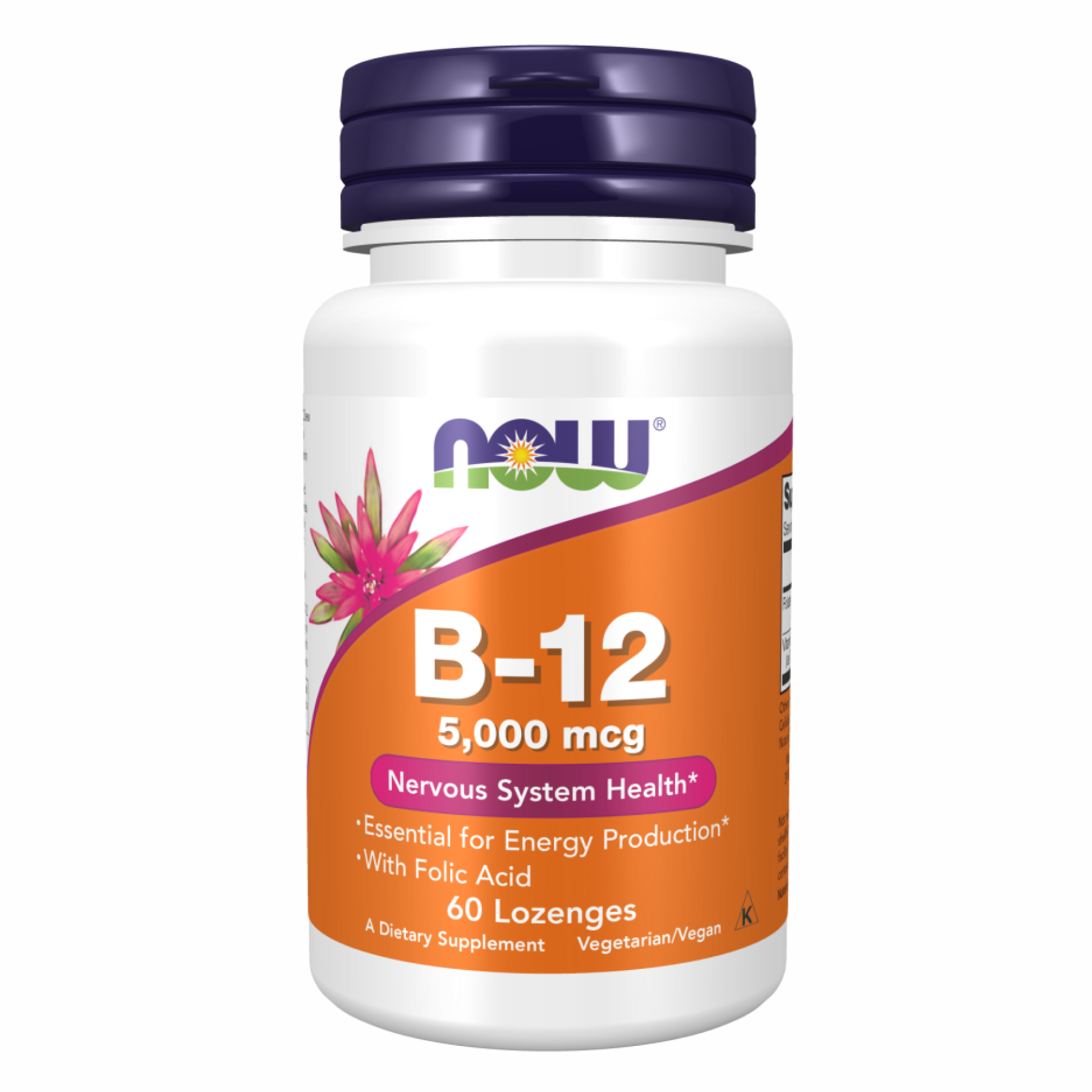 B-12 5000mcg + Folic - 60 lozenges B-12 5000mcg + Folic - 60 lozenges
