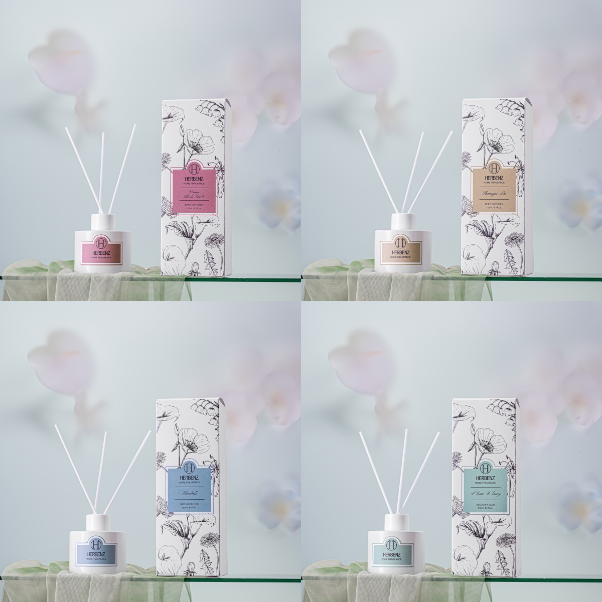 Аромадифузор Herbenz Home Fragrance з паличками 120 мл - парфум для дому Аромадифузор Herbenz Home Fragrance з паличками 120 мл - парфум для дому