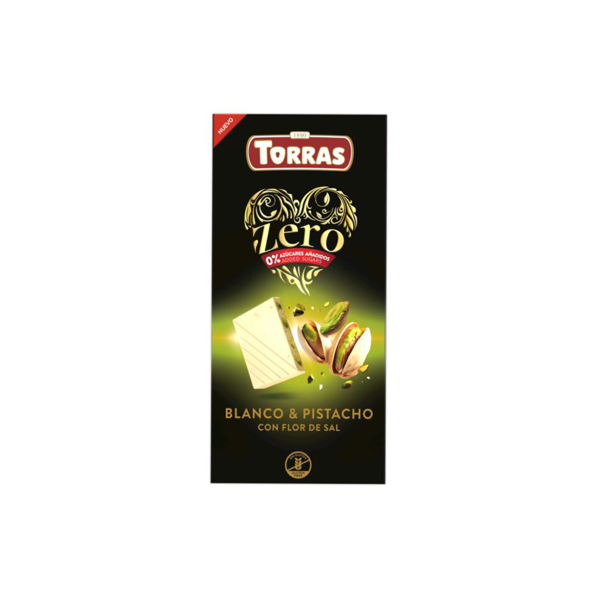 Шоколад белый с фисташкой и солью без сахара 64 Torras 100 г Шоколад белый с фисташкой и солью без сахара 64 Torras 100 г