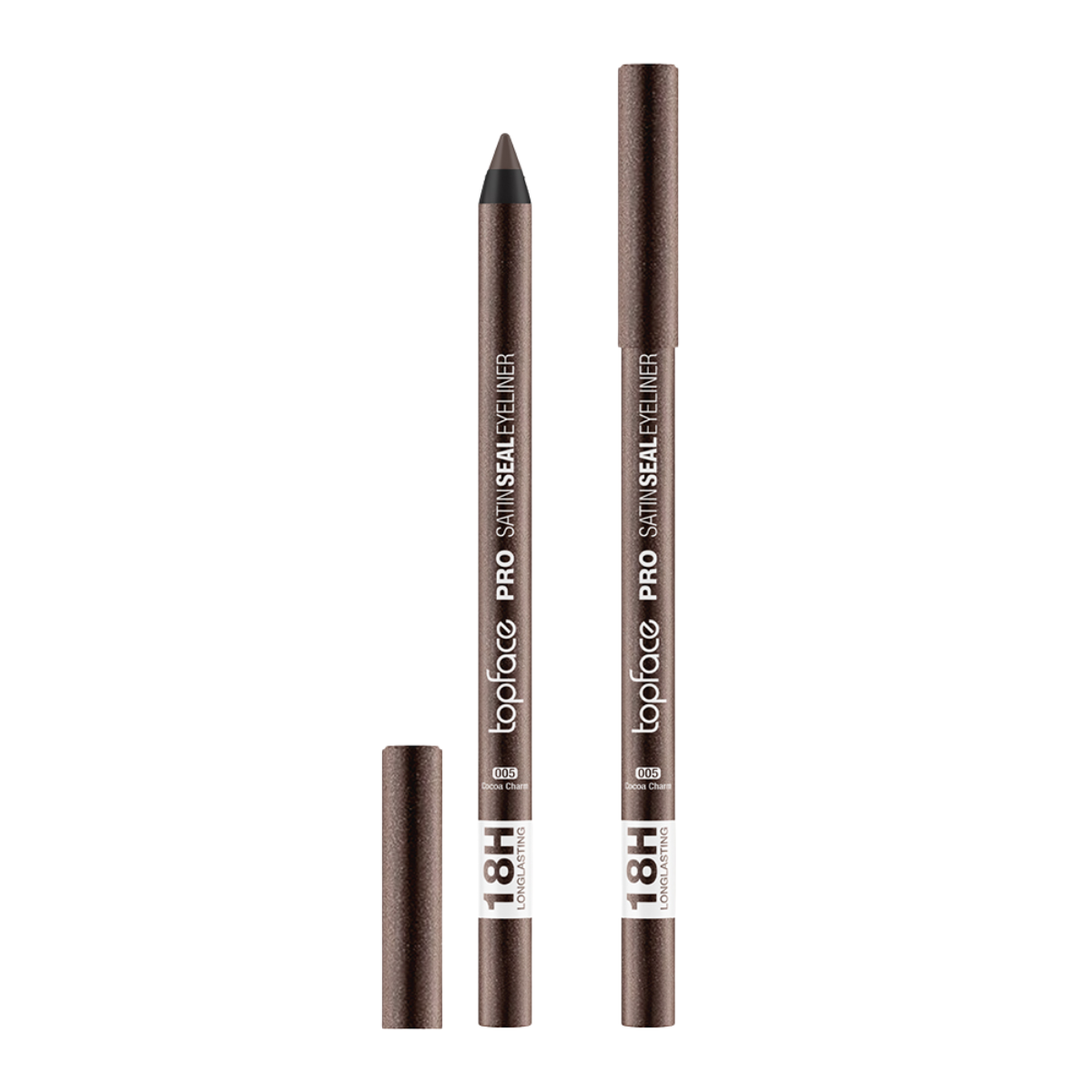 Олівець для очей topface PRO Satin Seal водостійкий PT623, 005 Cocoa Charm Кавовий Олівець для очей topface PRO Satin Seal водостійкий PT623, 005 Cocoa Charm Кавовий