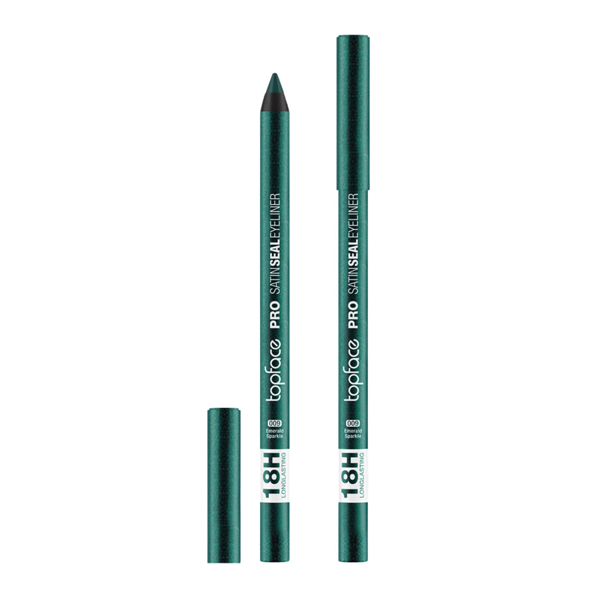 Олівець для очей topface PRO Satin Seal водостійкий PT623, 009 Emerald Sparkle Зелений Олівець для очей topface PRO Satin Seal водостійкий PT623, 009 Emerald Sparkle Зелений