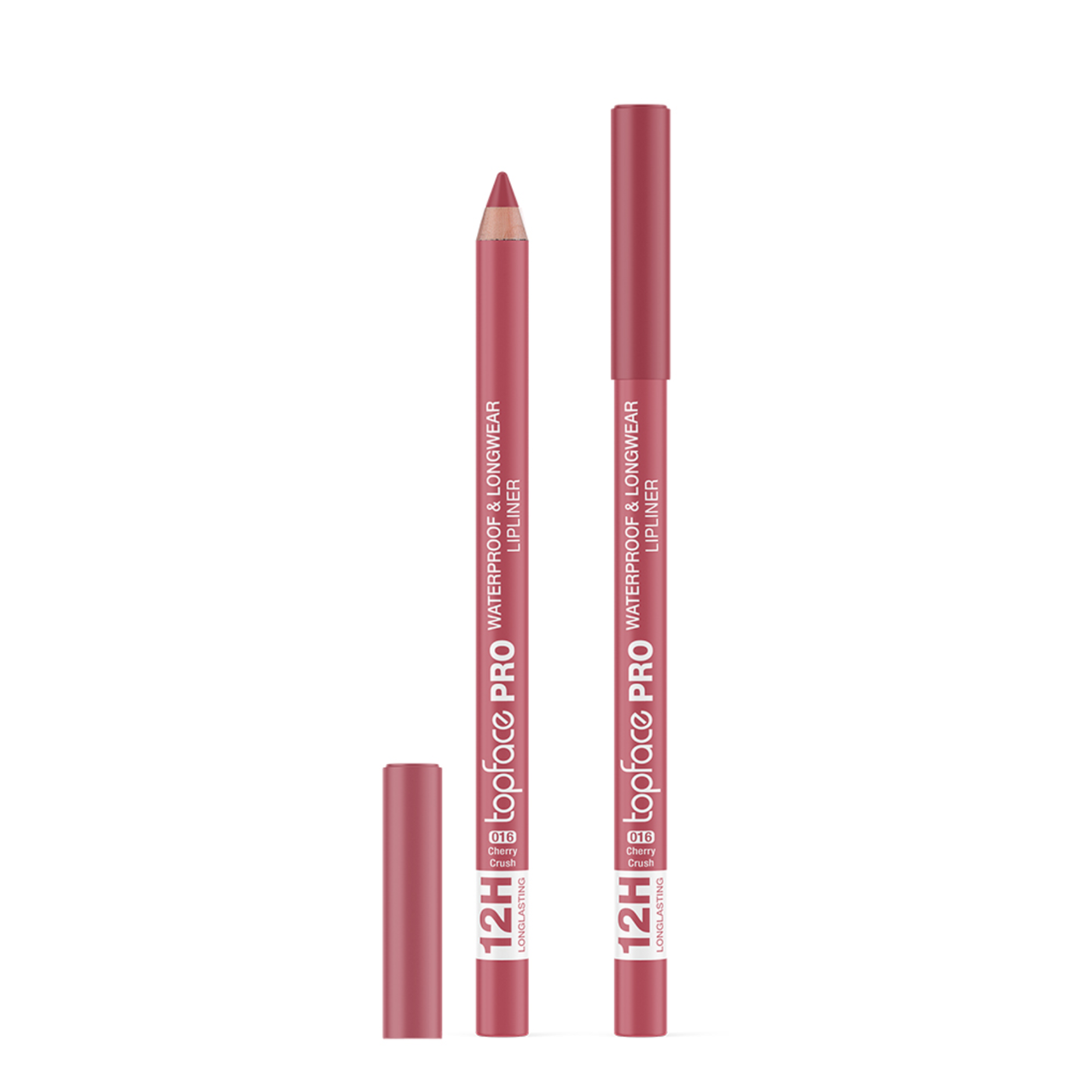 Олівець для губ topface PRO Waterproof & Longwear водостійкий PT621, 016 Cherry Crush Червоний Олівець для губ topface PRO Waterproof & Longwear водостійкий PT621, 016 Cherry Crush Червоний