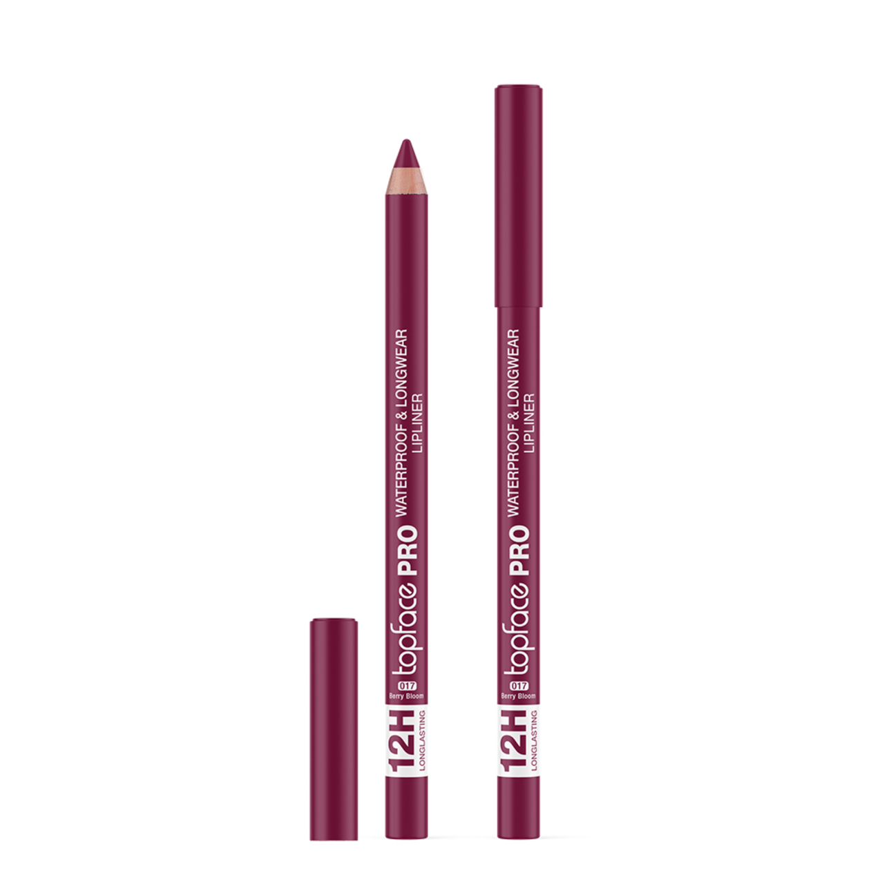 Олівець для губ topface PRO Waterproof & Longwear водостійкий PT621, 017 Berry Bloom Малиновий Олівець для губ topface PRO Waterproof & Longwear водостійкий PT621, 017 Berry Bloom Малиновий
