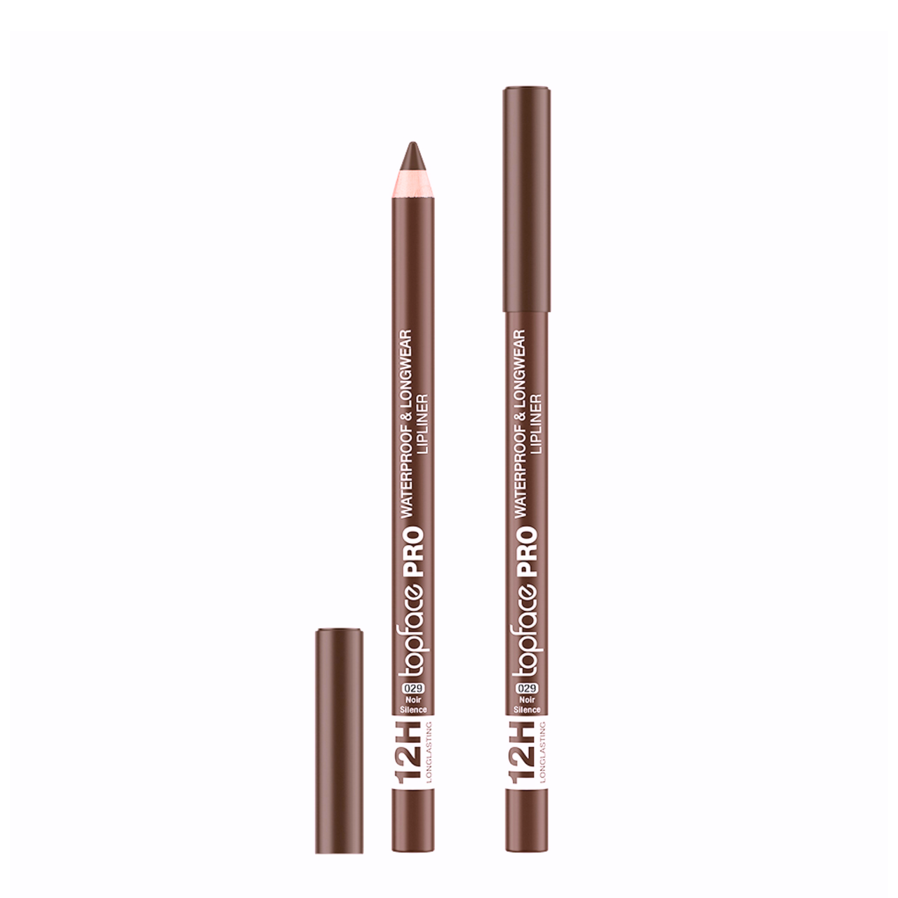 Олівець для губ topface PRO Waterproof & Longwear водостійкий PT621, 029 Noir Silence Холодний коричневий Олівець для губ topface PRO Waterproof & Longwear водостійкий PT621, 029 Noir Silence Холодний коричневий
