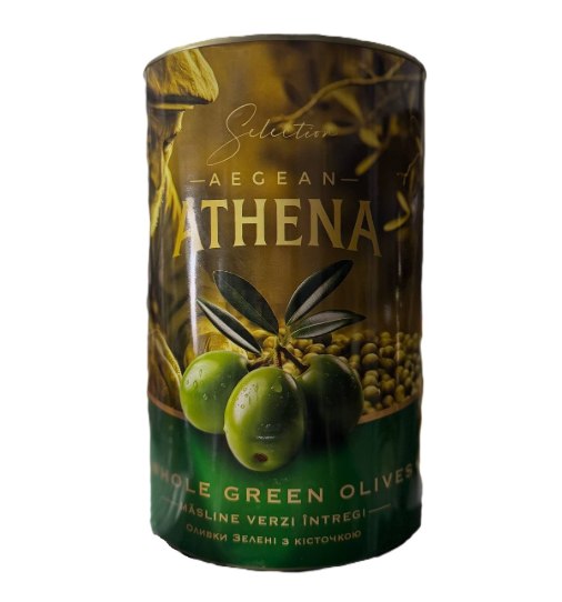 Оливки Athena с косточкой калибр 70/90 2500 г / 4300 г Оливки Athena с косточкой калибр 70/90 2500 г / 4300 г