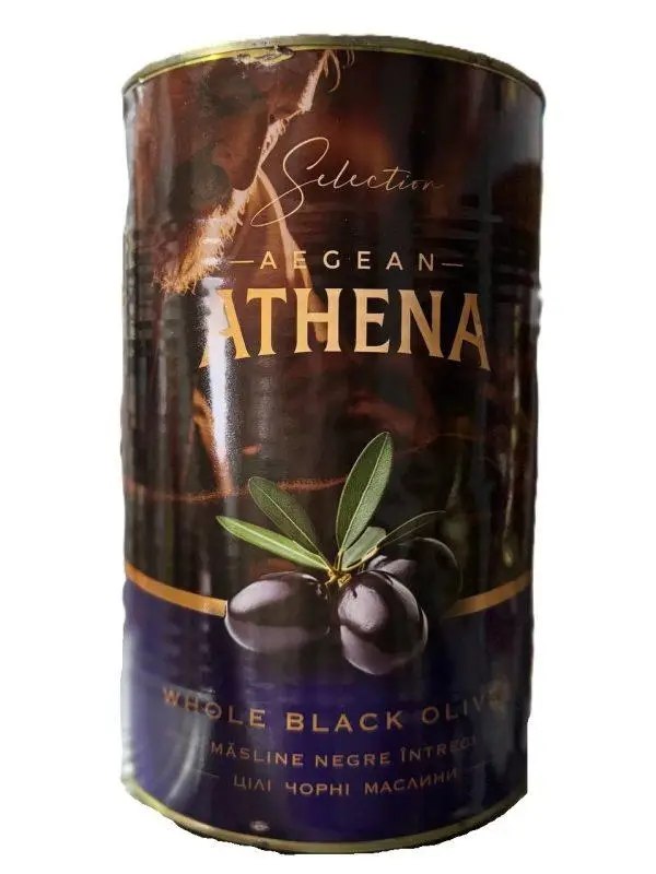Маслины Athena с косточкой калибр 101/120 2500 г / 4300 г Маслины Athena с косточкой калибр 101/120 2500 г / 4300 г