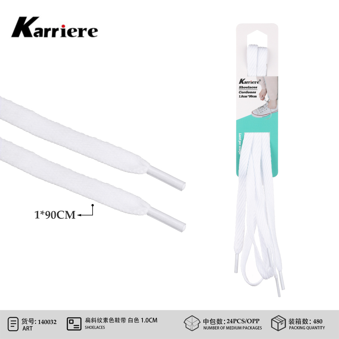 Шнурки плоские белые Karriere 1.0 см x 90 см - пара для кроссовок и кед CZ8208-2 CZ8208-2 CZ8208-2 Шнурки плоские белые Karriere 1.0 см x 90 см - пара для кроссовок и кед CZ8208-2 CZ8208-2 CZ8208-2