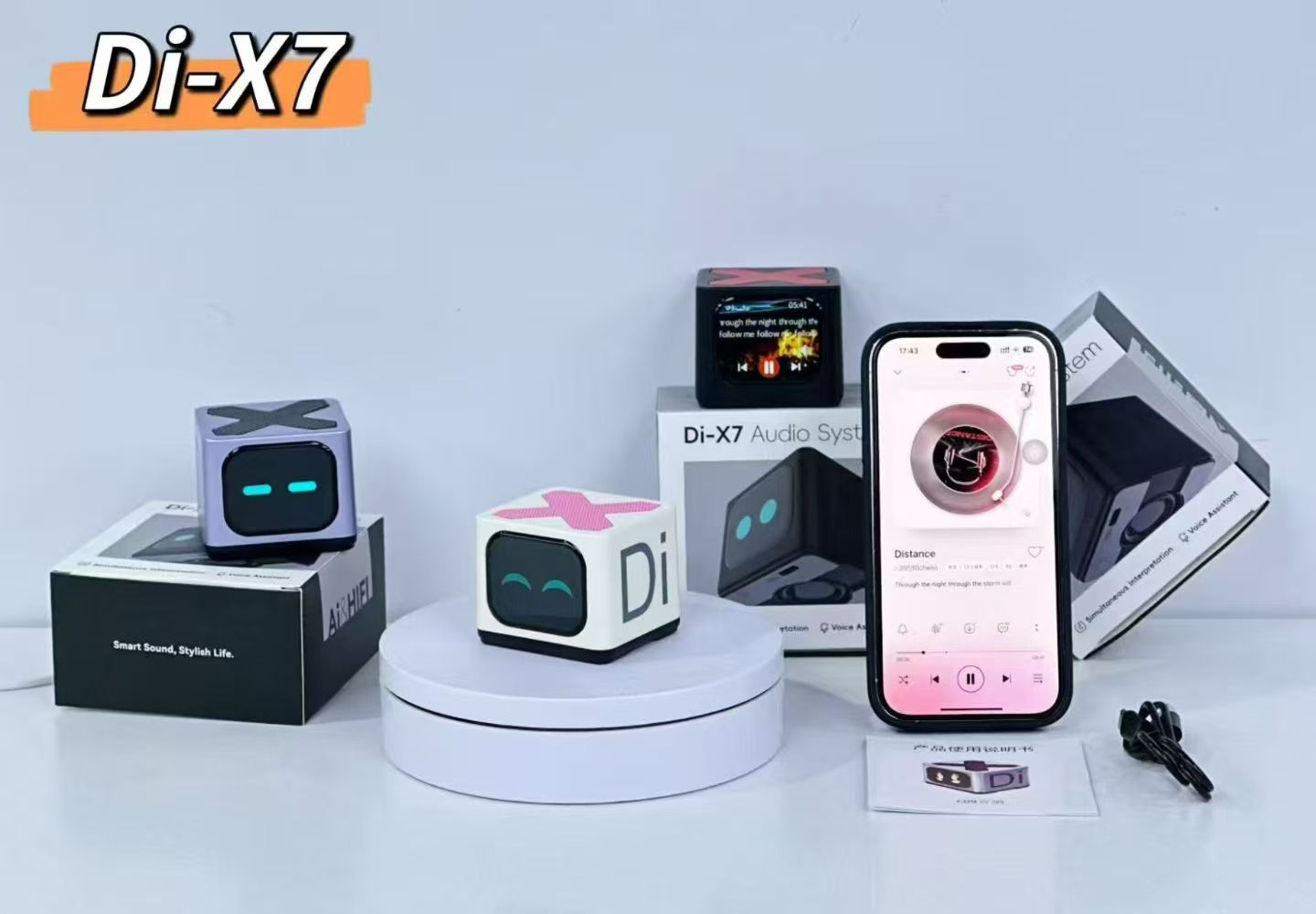 Беспроводная Bluetooth колонка Di-X7 с экраном и голосовым ассистентом AI Беспроводная Bluetooth колонка Di-X7 с экраном и голосовым ассистентом AI