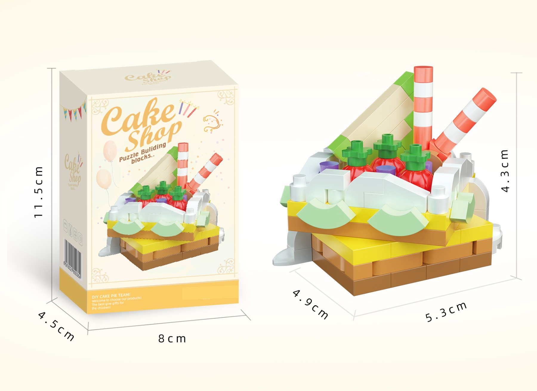 Конструктор Cake Shop Торт з ягідним садом 150 деталей - міні блоки DIY Конструктор Cake Shop Торт з ягідним садом 150 деталей - міні блоки DIY