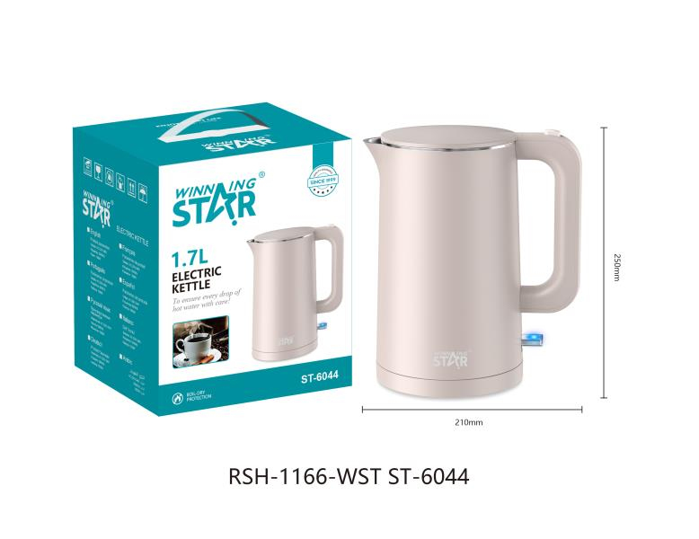 Электрический чайник Winning Star ST-6044 1.7 л бежевый с защитой от перегрева Электрический чайник Winning Star ST-6044 1.7 л бежевый с защитой от перегрева