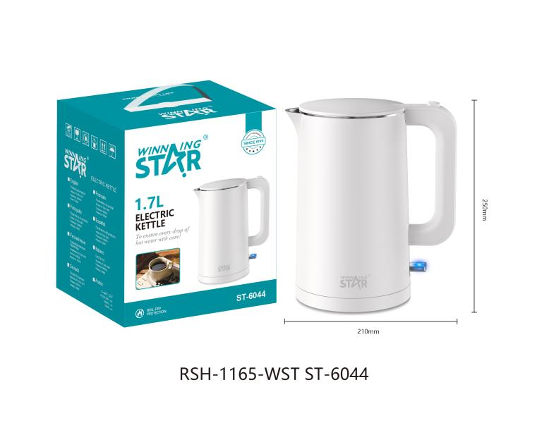 Електричний чайник Winning Star ST-6044 1.7 л білий з автовимкненням Електричний чайник Winning Star ST-6044 1.7 л білий з автовимкненням