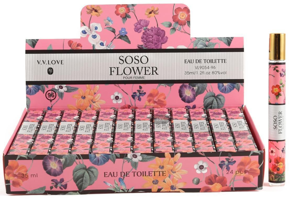 Туалетна вода V.V.Love Soso Flower Pour Femme 35 мл жіноча у флаконі-ролері VL9054-96 VL9054-96 VL9054-96 Туалетна вода V.V.Love Soso Flower Pour Femme 35 мл жіноча у флаконі-ролері VL9054-96 VL9054-96 VL9054-96