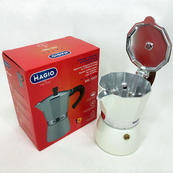Гейзерная кофеварка Magio MG-1007 150 мл, гейзерная кофеварка из нержавеющей стали, кофеварка для дома. Изображение №2