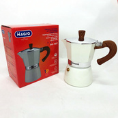 Гейзерная кофеварка Magio MG-1007 150 мл, гейзерная кофеварка из нержавеющей стали, кофеварка для дома. Изображение №4