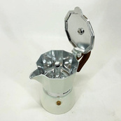 Гейзерная кофеварка Magio MG-1007 150 мл, гейзерная кофеварка из нержавеющей стали, кофеварка для дома. Изображение №6