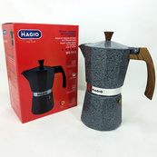 Гейзерная кофеварка Magio MG-1012 450 мл, кофеварка для дома, турка гейзерная для кофе, кофейник гейзерный. Изображение №6 Гейзерная кофеварка Magio MG-1012 450 мл, кофеварка для дома, турка гейзерная для кофе, кофейник гейзерный. Изображение №6