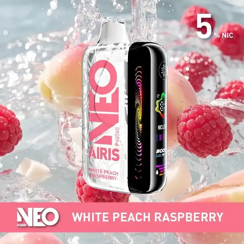 Airis Neo P40000 5%. Білий Персик Малина (White Peach Raspberry) Airis Neo P40000 5%. Білий Персик Малина (White Peach Raspberry)