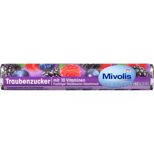 Mivolis Декстроза Ягоди mit 10 Vitaminen 44г Mivolis Декстроза Ягоди mit 10 Vitaminen 44г