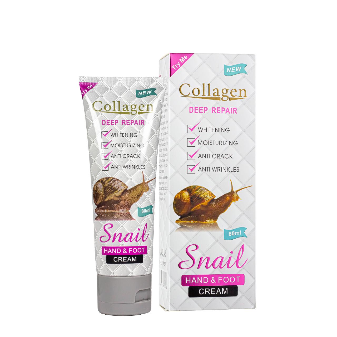 Крем для рук і ніг Collagen Snail Deep Repair відбілюючий 80 мл Крем для рук і ніг Collagen Snail Deep Repair відбілюючий 80 мл