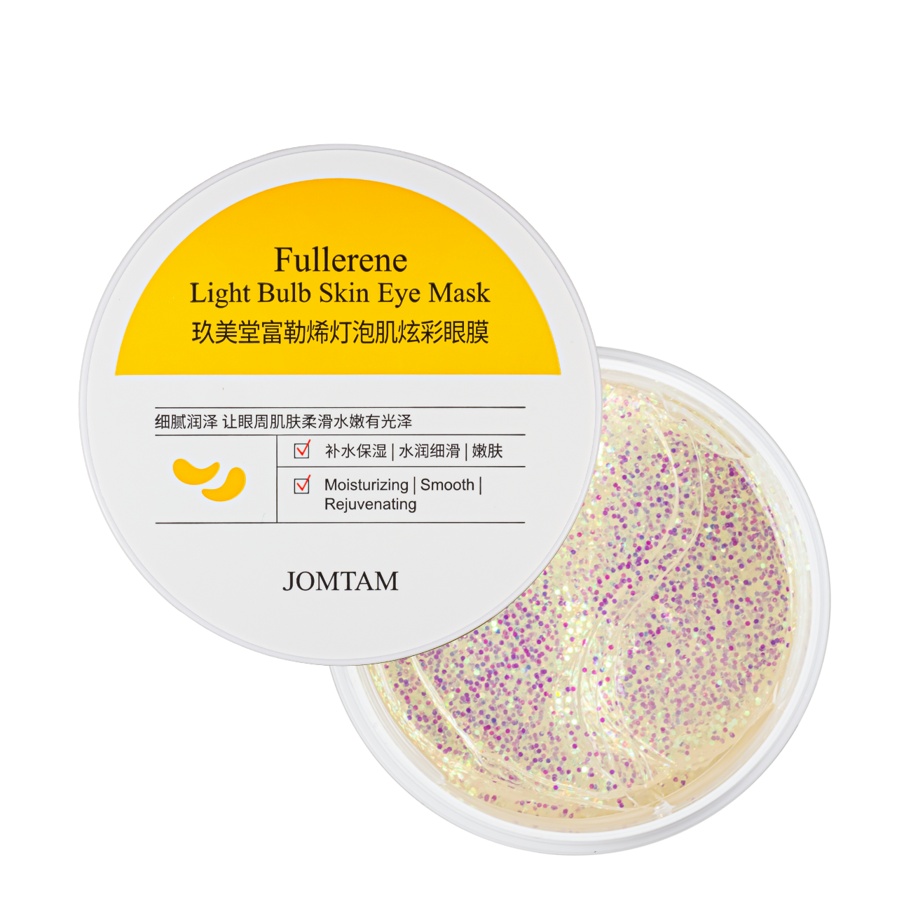 Патчі під очі омолоджуючі Jomtam Fullerene Light bulb skin з фулереном 60 шт. JMT90065 Патчі під очі омолоджуючі Jomtam Fullerene Light bulb skin з фулереном 60 шт. JMT90065