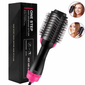 Фен Щетка расческа 3в1 One step Hair Dryer 1000 Вт 3 режима выпрямитель для укладки волос стайлер с функцией ионизации. Изображение №9 Фен Щетка расческа 3в1 One step Hair Dryer 1000 Вт 3 режима выпрямитель для укладки волос стайлер с функцией ионизации. Изображение №9