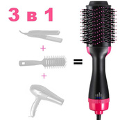 Фен Щетка расческа 3в1 One step Hair Dryer 1000 Вт 3 режима выпрямитель для укладки волос стайлер с функцией ионизации. Изображение №11 Фен Щетка расческа 3в1 One step Hair Dryer 1000 Вт 3 режима выпрямитель для укладки волос стайлер с функцией ионизации. Изображение №11