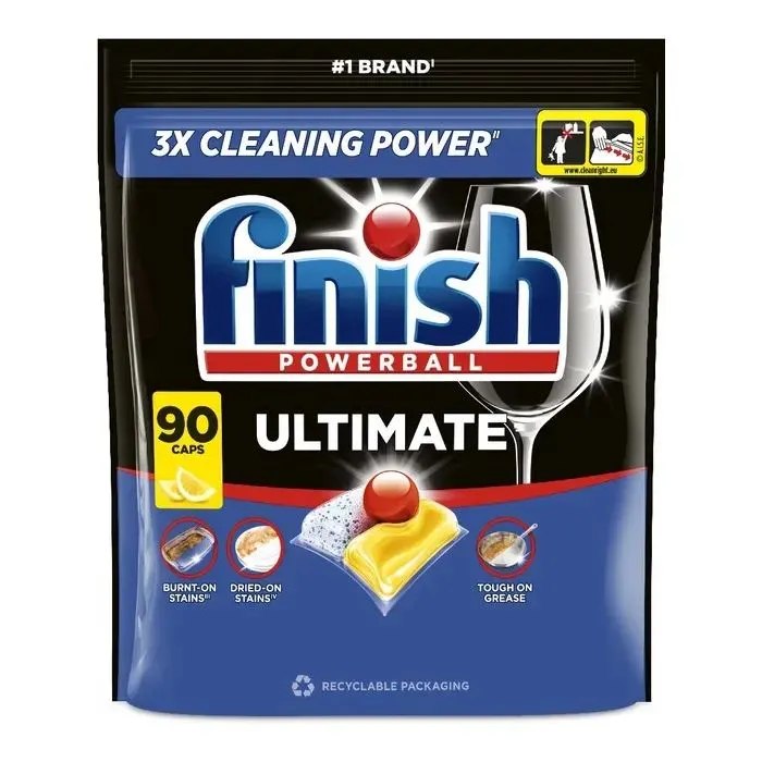 Капсули для посудомийних машин Finish Ultimate Лимон 90 шт Капсули для посудомийних машин Finish Ultimate Лимон 90 шт