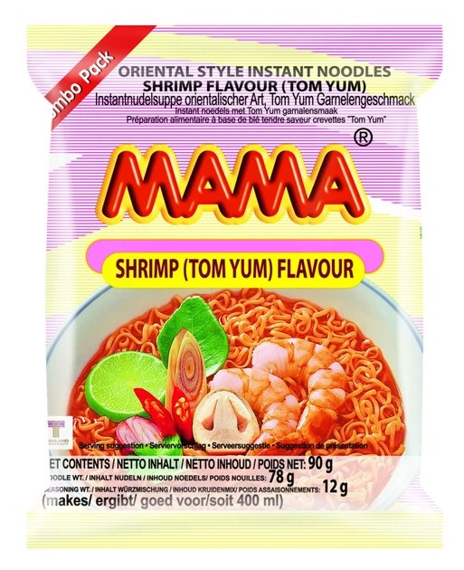 Локшина швидкого приготування MAMA Том Ям з креветкою 90 г Локшина швидкого приготування MAMA Том Ям з креветкою 90 г