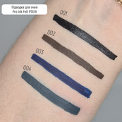 Підводка-фломастер для очей Topface Pro Ink Felt Eyeliner PT619 (1,2 мл) 04 - Alpine Green (зелений). Зображення №3 Підводка-фломастер для очей Topface Pro Ink Felt Eyeliner PT619 (1,2 мл) 04 - Alpine Green (зелений). Зображення №3