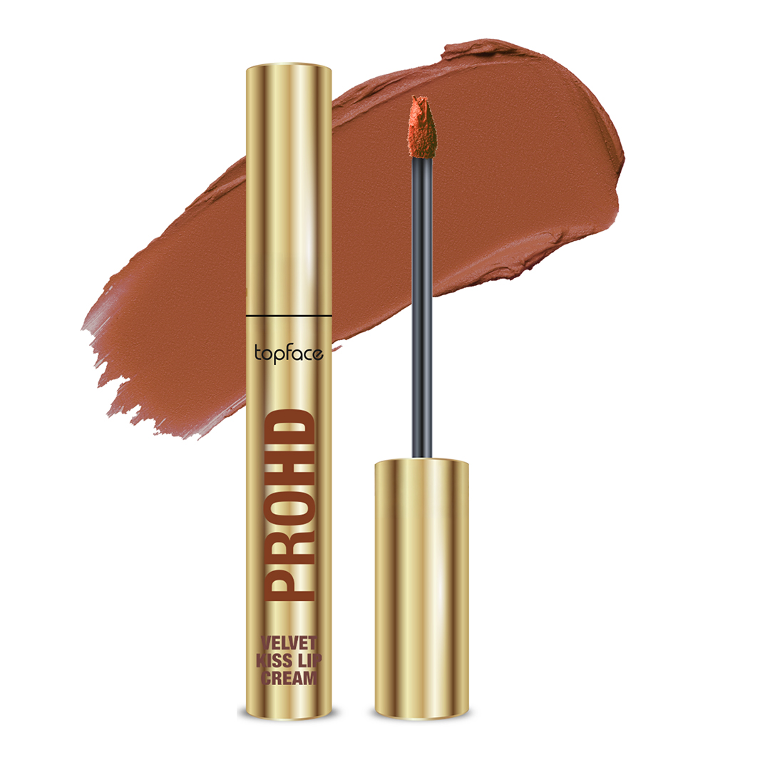 Рідка матова помада Topface PROHD Velvet Kiss Lip Cream PT212 (3 г) 006 Brick Mood (цегляно-коричневий) Рідка матова помада Topface PROHD Velvet Kiss Lip Cream PT212 (3 г) 006 Brick Mood (цегляно-коричневий)