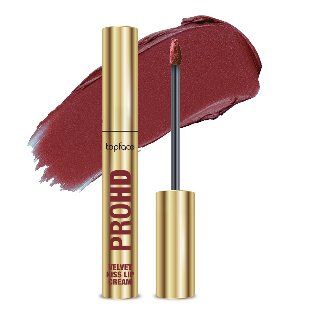 Рідка матова помада Topface PROHD Velvet Kiss Lip Cream PT212 (3 г) 010 Coffee Mood (кавово-коричневий) Рідка матова помада Topface PROHD Velvet Kiss Lip Cream PT212 (3 г) 010 Coffee Mood (кавово-коричневий)