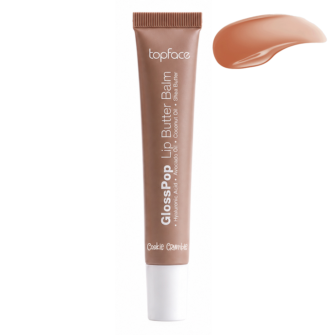 Блиск-бальзам для губ Topface GlossPop Lip Butter Balm PT161 (15 г) 002 Cookie Crumble (карамельно-бежевий) Блиск-бальзам для губ Topface GlossPop Lip Butter Balm PT161 (15 г) 002 Cookie Crumble (карамельно-бежевий)