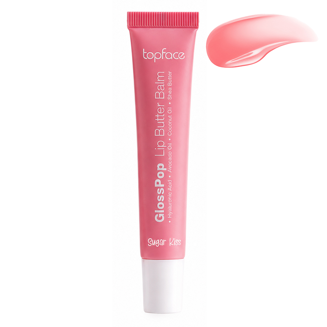Блиск-бальзам для губ Topface GlossPop Lip Butter Balm PT161 (15 г) 004 Sugar Kiss (ніжно-рожевий) Блиск-бальзам для губ Topface GlossPop Lip Butter Balm PT161 (15 г) 004 Sugar Kiss (ніжно-рожевий)