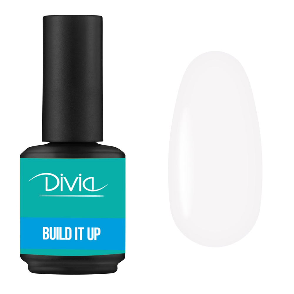 Рідкий гель для нігтів Divia "Build It Up" - Di1002 (15 мл) BU14 - Cinderella молочний Рідкий гель для нігтів Divia "Build It Up" - Di1002 (15 мл) BU14 - Cinderella молочний