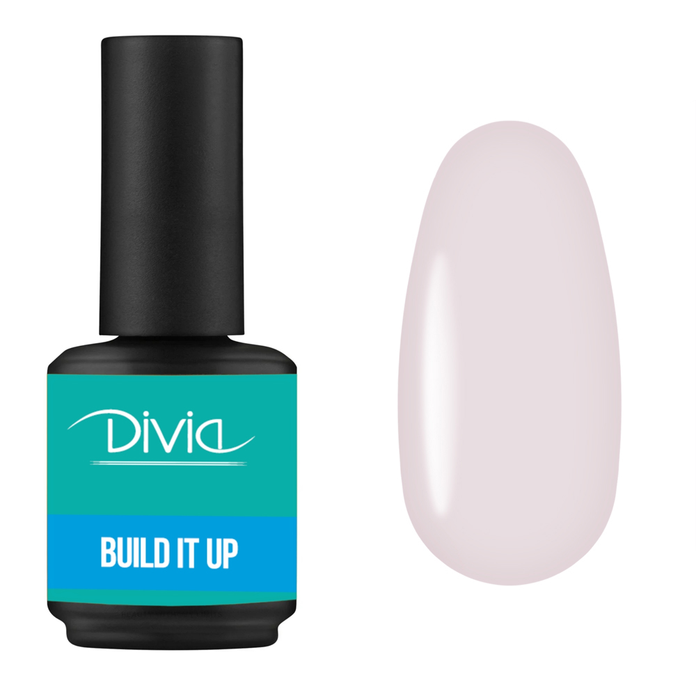 Рідкий гель для нігтів Divia "Build It Up" - Di1002 (15 мл) BU17 - Pale Pink блідо-рожевий Рідкий гель для нігтів Divia "Build It Up" - Di1002 (15 мл) BU17 - Pale Pink блідо-рожевий
