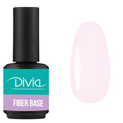 Файбер база для ногтей с армирующими волокнами Divia "Fiber Base" - Di1005 (15 мл) FO18 - Barely There (нежный нюд). Изображение №2 Файбер база для ногтей с армирующими волокнами Divia "Fiber Base" - Di1005 (15 мл) FO18 - Barely There (нежный нюд). Изображение №2