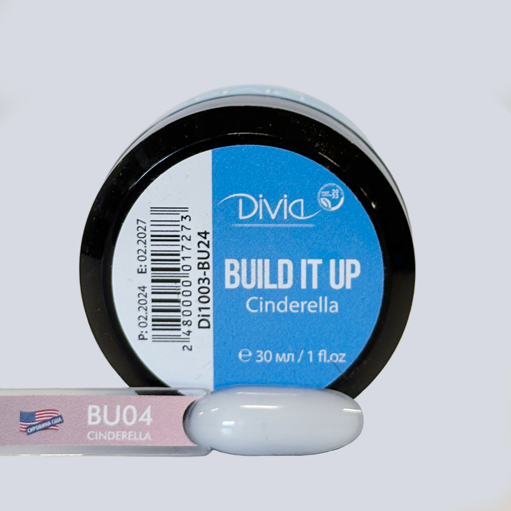 Рідкий гель для нігтів Divia "Build It Up" - Di1003 (30 мл) BU24 - Cinderella молочний Рідкий гель для нігтів Divia "Build It Up" - Di1003 (30 мл) BU24 - Cinderella молочний