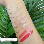 Блиск для губ Topface "Focus Point - Perfect Gleam Lipgloss" - PT207 (3,5 мл) 104 - Show Globe (прозорий з бежево-рожевим шимером). Зображення №3
