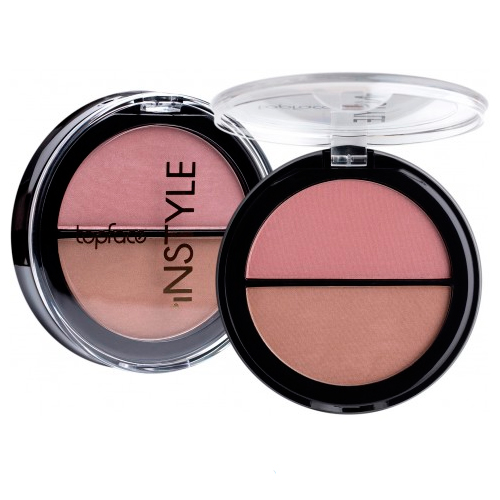 Рум'яна двоколірні Topface "Instyle - Twin Blush On" - PT353 (10 г) 004 - рожево-персиковий сатиновий та золотисто-бежевий сатиновий Рум'яна двоколірні Topface "Instyle - Twin Blush On" - PT353 (10 г) 004 - рожево-персиковий сатиновий та золотисто-бежевий сатиновий