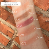 Рум'яна одноколірні TopFace "Instyle - Blush On" - PT354 (10 г) 010 - ягідно-рожевий матовий. Зображення №5 Рум'яна одноколірні TopFace "Instyle - Blush On" - PT354 (10 г) 010 - ягідно-рожевий матовий. Зображення №5