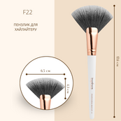 Пензлик для хайлайтера TopFace - PT901 [F22]. Зображення №2