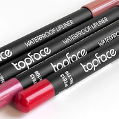 Олівець для губ водостійкий TopFace "Waterproof Lipliner" - PT613 (1,14 г) 107 - рожеве капучіно з перламутром. Зображення №5 Олівець для губ водостійкий TopFace "Waterproof Lipliner" - PT613 (1,14 г) 107 - рожеве капучіно з перламутром. Зображення №5