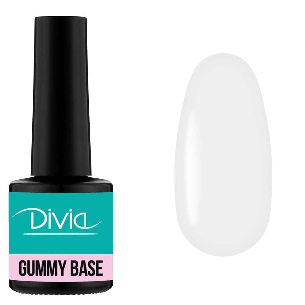База камуфлююча для нігтів Divia "Gummy Base" - Di1007 (8 мл) GB01 - Прозорий База камуфлююча для нігтів Divia "Gummy Base" - Di1007 (8 мл) GB01 - Прозорий