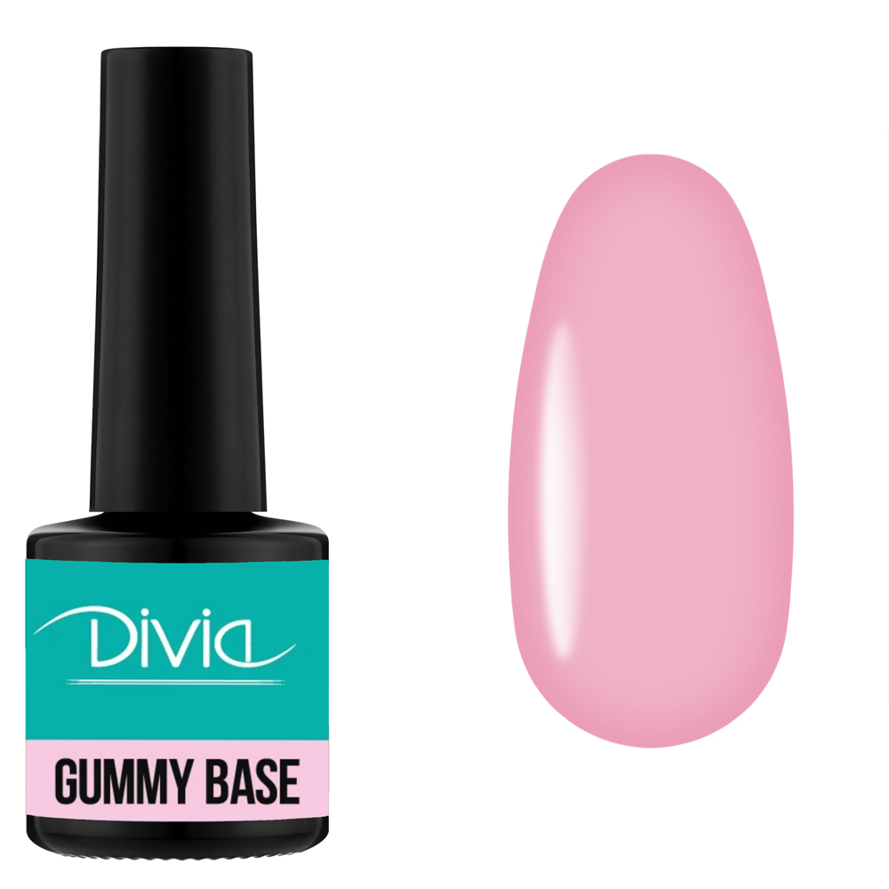 База камуфлирующая для ногтей Divia "Gummy Base" - Di1007 (8 мл) GB03 - Cover Pink (розово-натуральный) База камуфлирующая для ногтей Divia "Gummy Base" - Di1007 (8 мл) GB03 - Cover Pink (розово-натуральный)