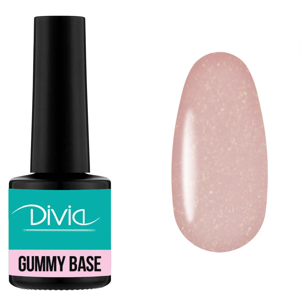 База камуфлююча для нігтів Divia "Gummy Base" - Di1007 (8 мл) GB06 - Natural Shimmer Peach (персиково-рожевий з шимером) База камуфлююча для нігтів Divia "Gummy Base" - Di1007 (8 мл) GB06 - Natural Shimmer Peach (персиково-рожевий з шимером)