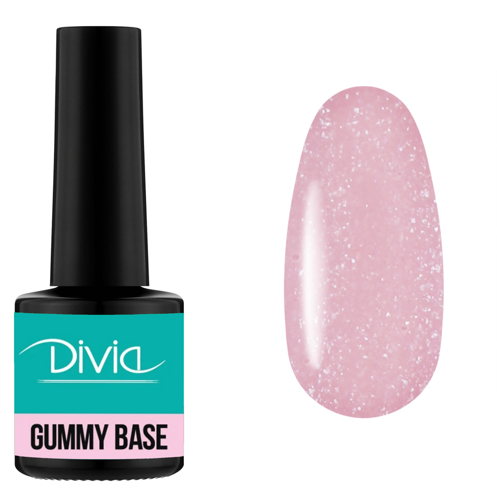 База камуфлююча для нігтів Divia "Gummy Base" - Di1007 (8 мл) GB07 - Natural Shimmer Pink (натурально-рожевий з шимером) База камуфлююча для нігтів Divia "Gummy Base" - Di1007 (8 мл) GB07 - Natural Shimmer Pink (натурально-рожевий з шимером)