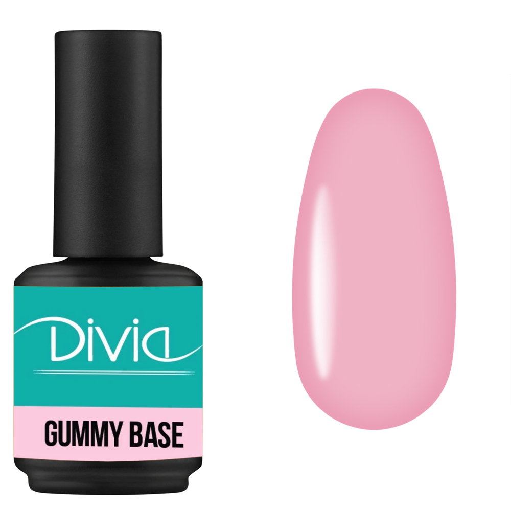 База камуфлююча для нігтів Divia "Gummy Base" - Di1008 (15 мл) GB1503 - Cover Pink (рожево-натуральний) База камуфлююча для нігтів Divia "Gummy Base" - Di1008 (15 мл) GB1503 - Cover Pink (рожево-натуральний)