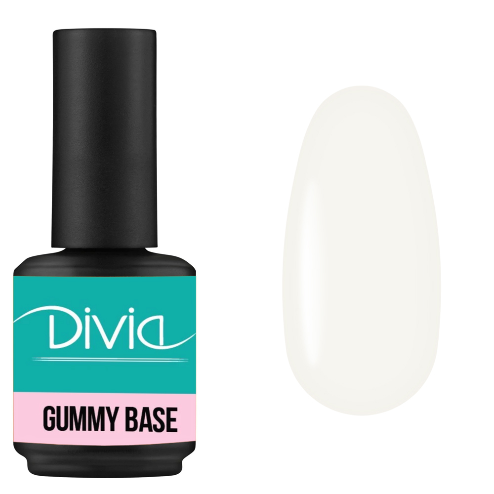 База камуфлююча для нігтів Divia "Gummy Base" - Di1008 (15 мл) GB1512 - Milky White (молочний) База камуфлююча для нігтів Divia "Gummy Base" - Di1008 (15 мл) GB1512 - Milky White (молочний)