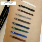 Карандаш для глаз водостойкий TopFace "Waterproof Eyeliner" - PT614 (1,14 г) 108 - Sky Blue (голубой). Изображение №4